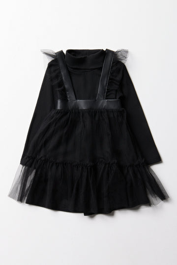 Fit and Flare Dress Black