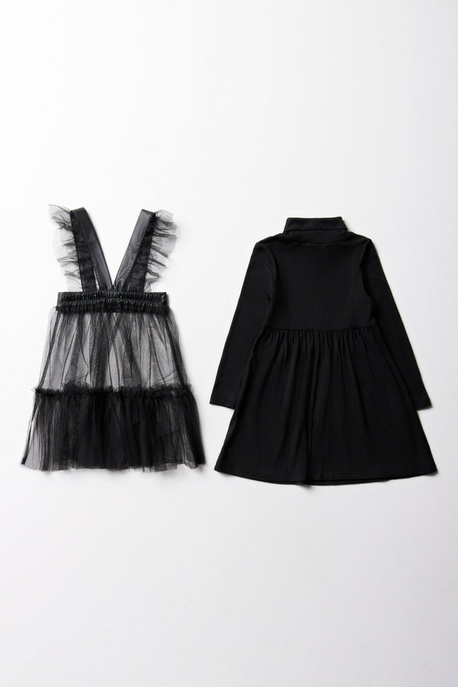 Fit and Flare Dress Black (3)