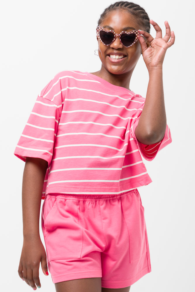 Boxy T-Shirt Pink