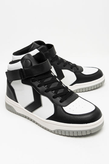 Hight Top Sneakers Black And White