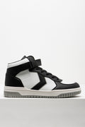 Hight Top Sneakers Black And White (1)