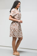 Shift Dress Brown (1)