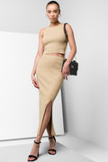 Bodycon Skirt Gold