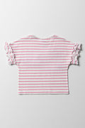 Stripe T-Shirt Pink And White (3)