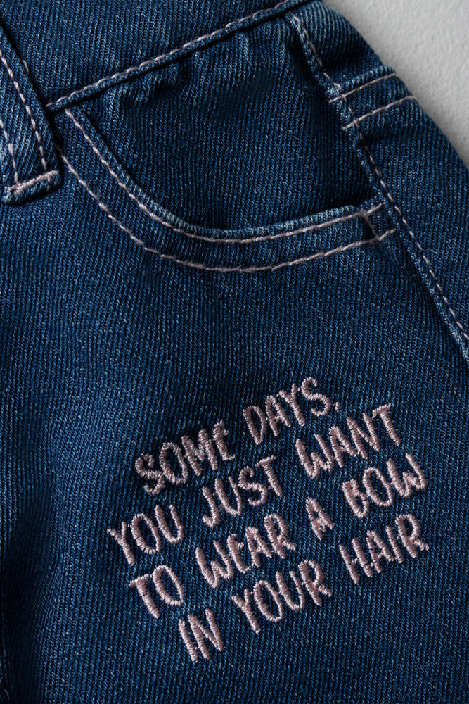 Minnie Mouse Denim Shorts Blue