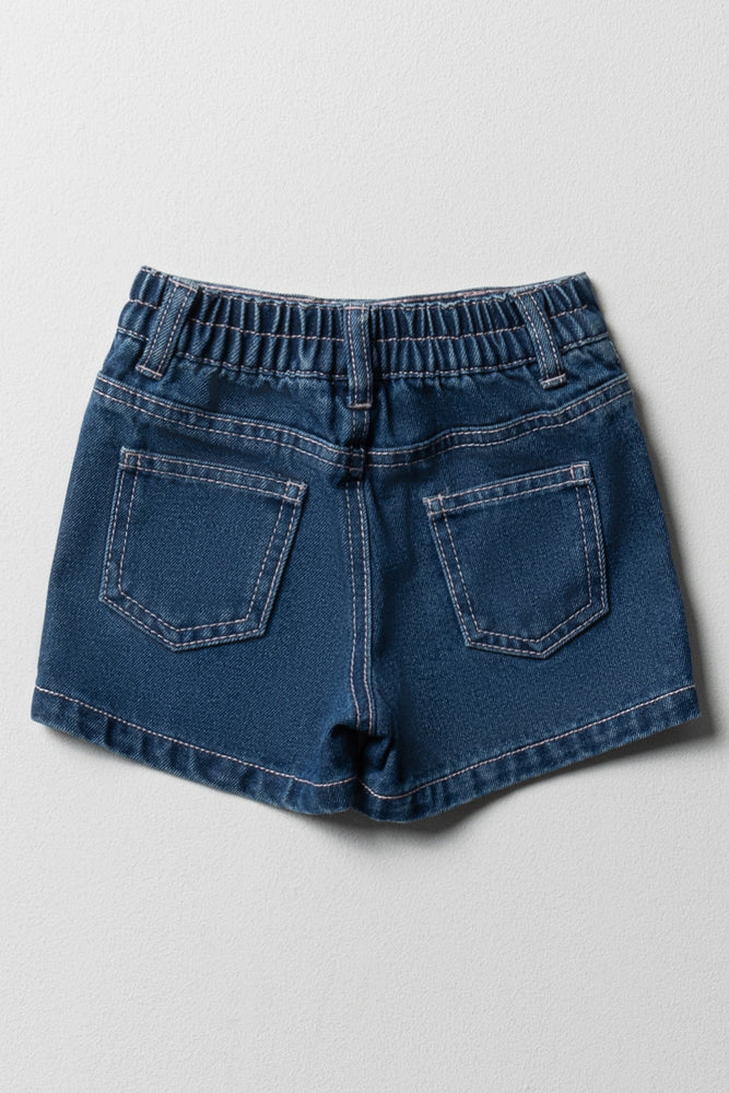 Minnie Mouse Denim Shorts Blue (2)