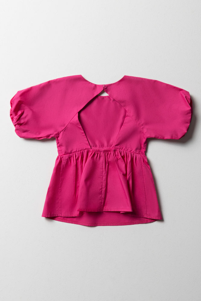 Peplum Top Pink (2)