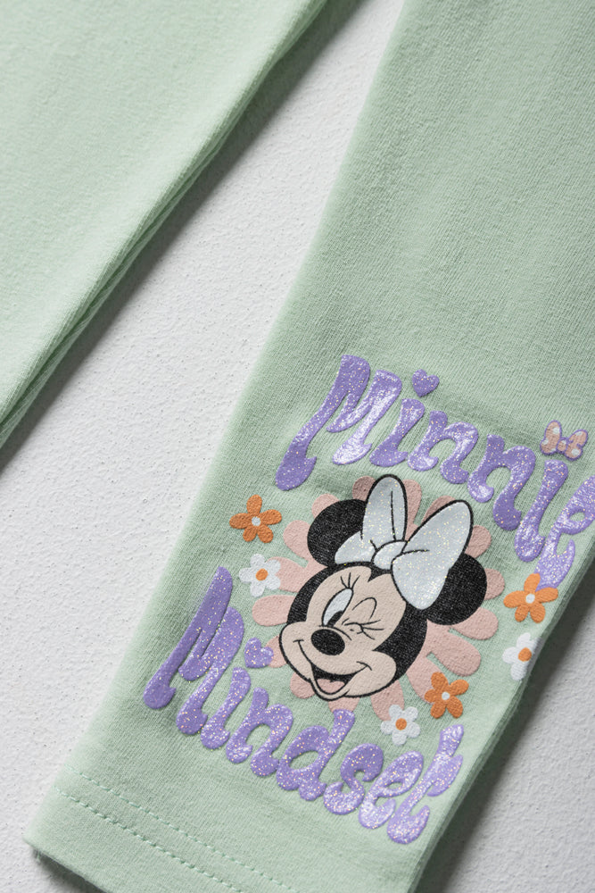 Minnie Mouse Leggings Green
