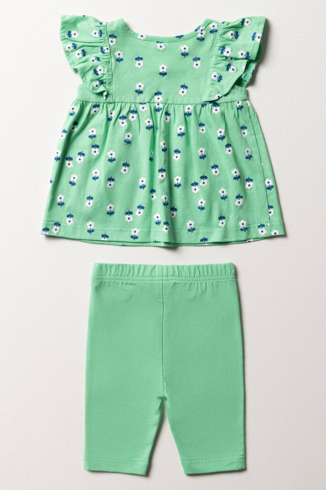 Leggings and Top Set Green (3)