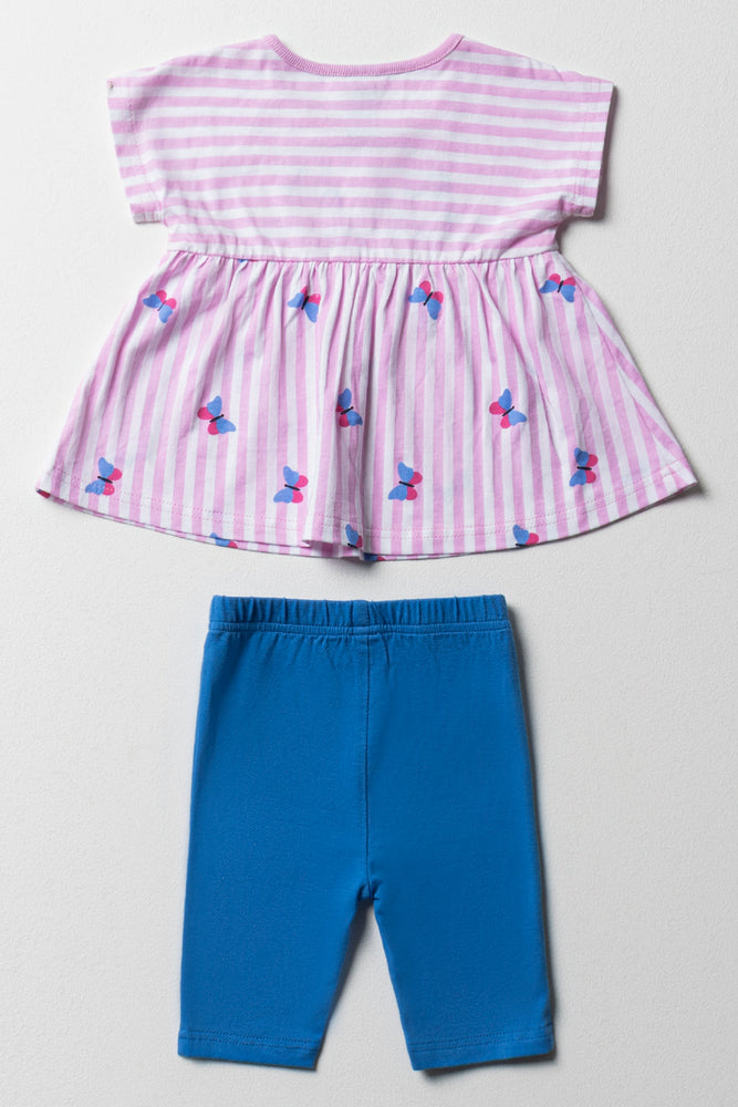 Top And Leggings Set Pink And Blue (3)
