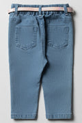 Belted Denim Pants Mid Blue (2)