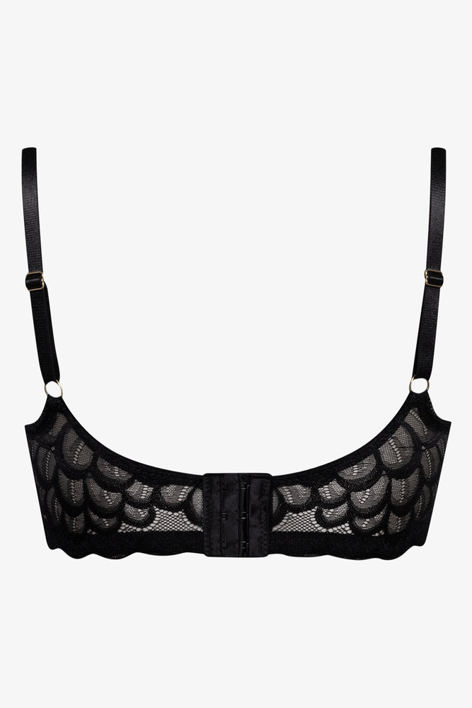 Plus Size 2 Pack Lace Non Padded Bras Black And Red (3)