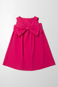 A-Line Bow Dress Pink