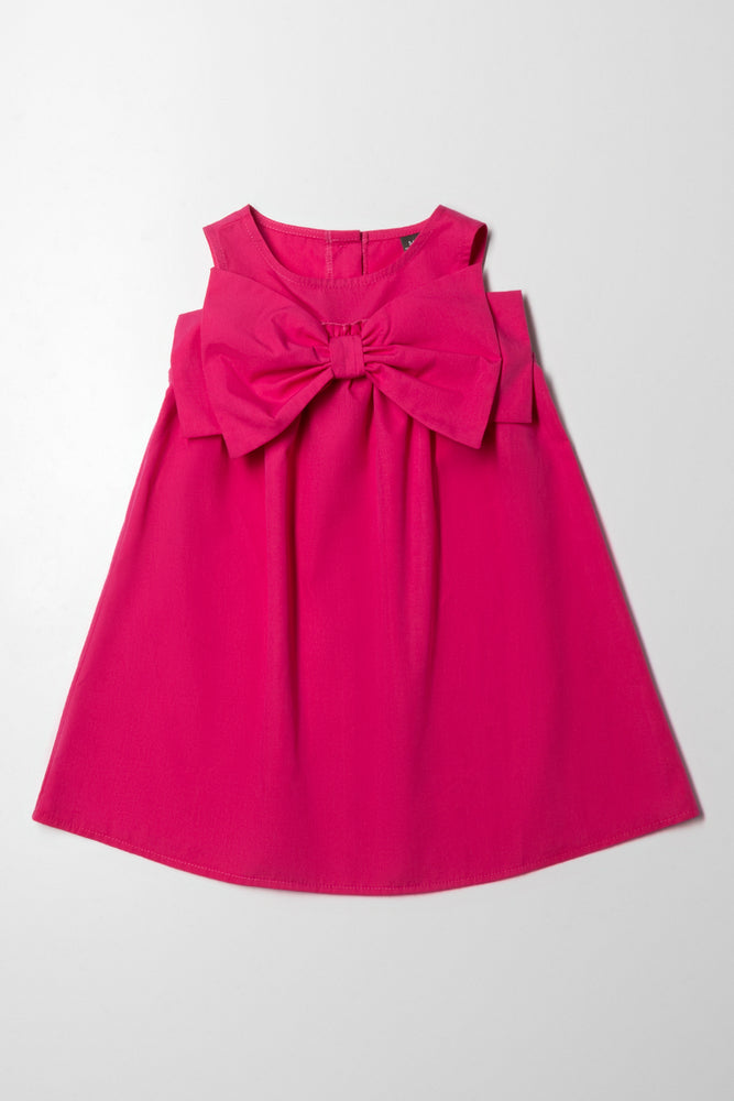 A-Line Bow Dress Pink