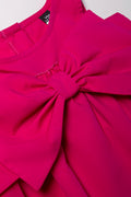 A-Line Bow Dress Pink (1)