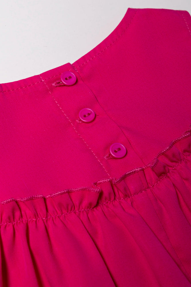 A-Line Bow Dress Pink (2)