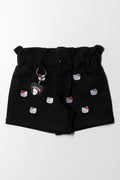 Hello Kitty Denim Shorts Black