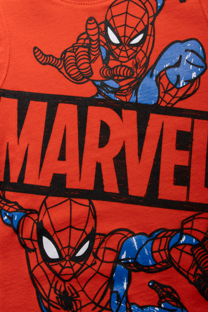 Spiderman 2 Pack Vests Navy & Red (2)