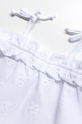 Strappy Anglaise Top White (1)