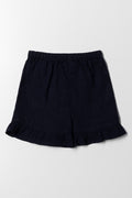 Frill Shorts Navy (2)
