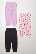 3 Pack Trackpants Charcoal, Lilac & Peach (2)