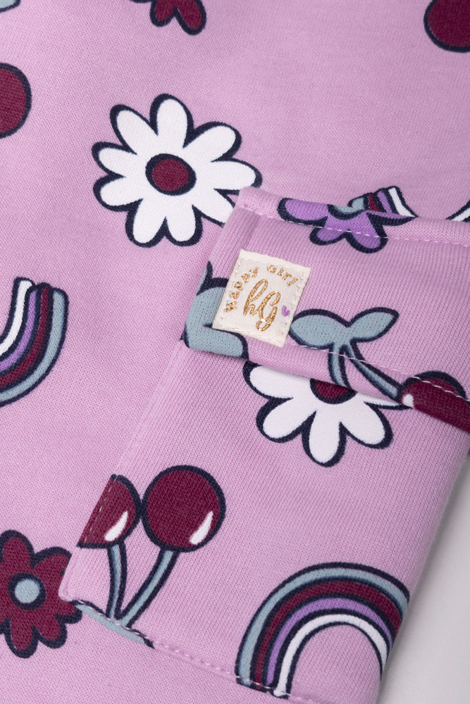 Multi Print Trackpants Lilac