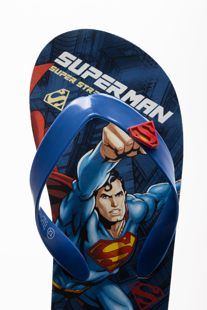 Superman Flip Flops Navy (4)