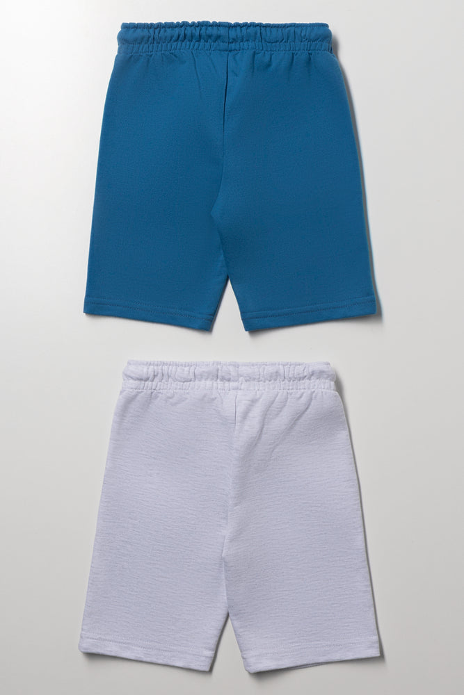 2 Pack Hot Wheels Shorts Blue And Grey (2)