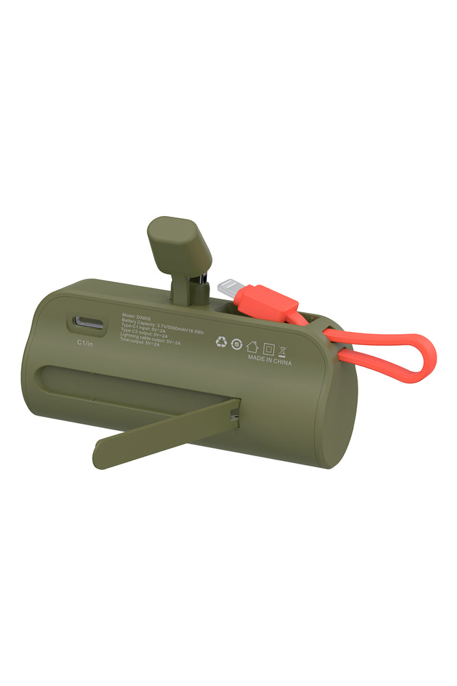 Rockitt Mini Plug In Power Bank 5000MAH Green