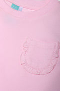 Long Sleeve Pocket T-Shirt Pink (1)