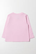 Long Sleeve Pocket T-Shirt Pink (2)