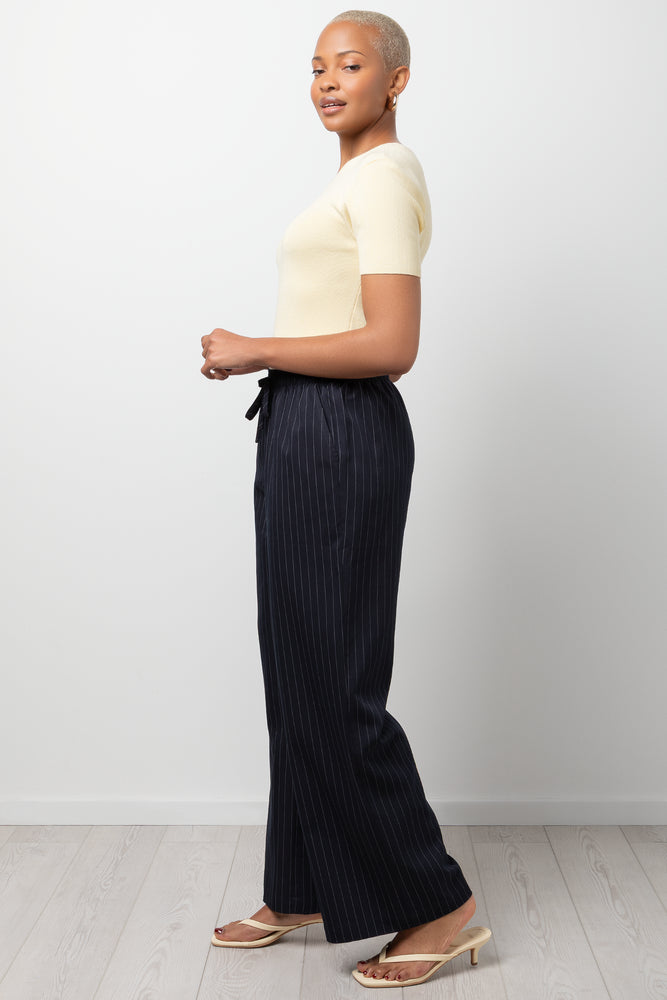 Short Sleeve Knit Top Yellow