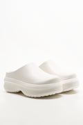 Platform Mule Clogs Cream
