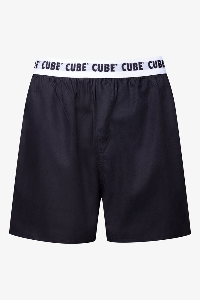 3 Pack Woven Boxers Grey And Black (6)