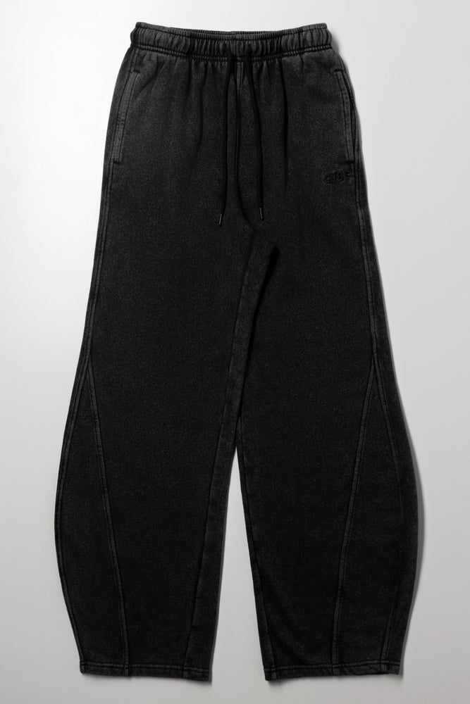 Wide Leg Trackpants Dark Grey