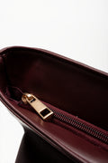 Patent Tote Bag Burgundy (4)