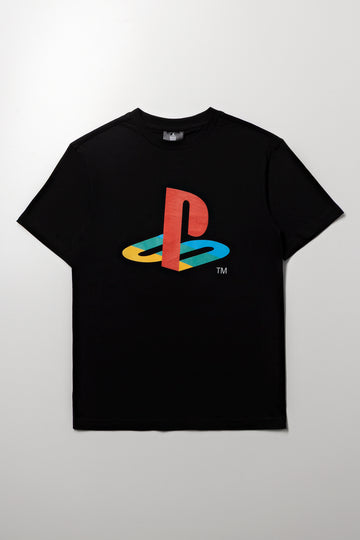 Play Station Short Sleeve T-Shirt Black
