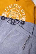 Hooded Tracksuit Grey And Yellow (1)