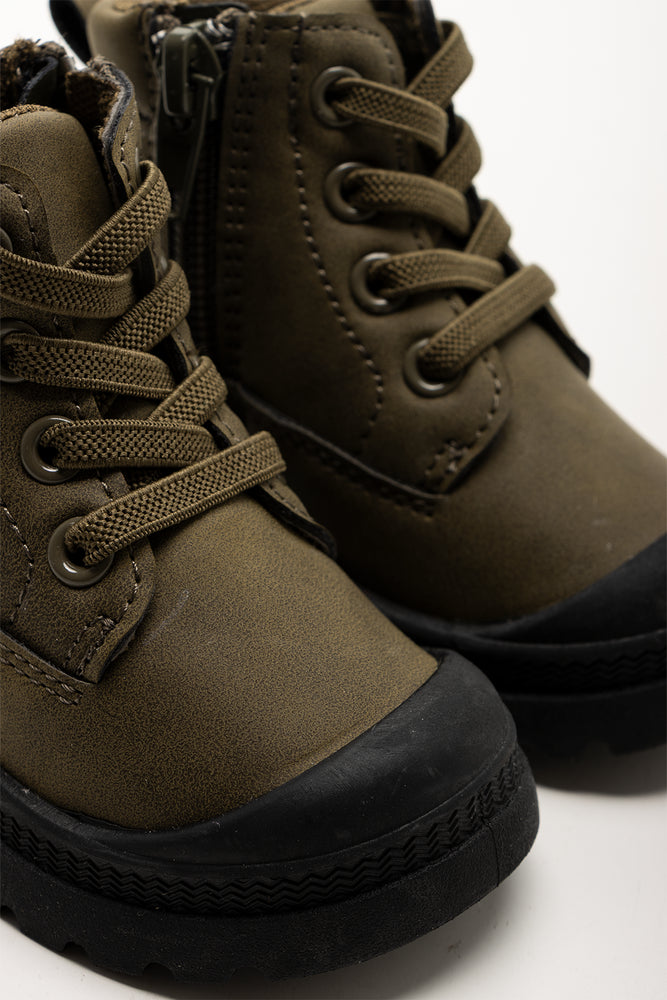 Combat Boots Green (2)