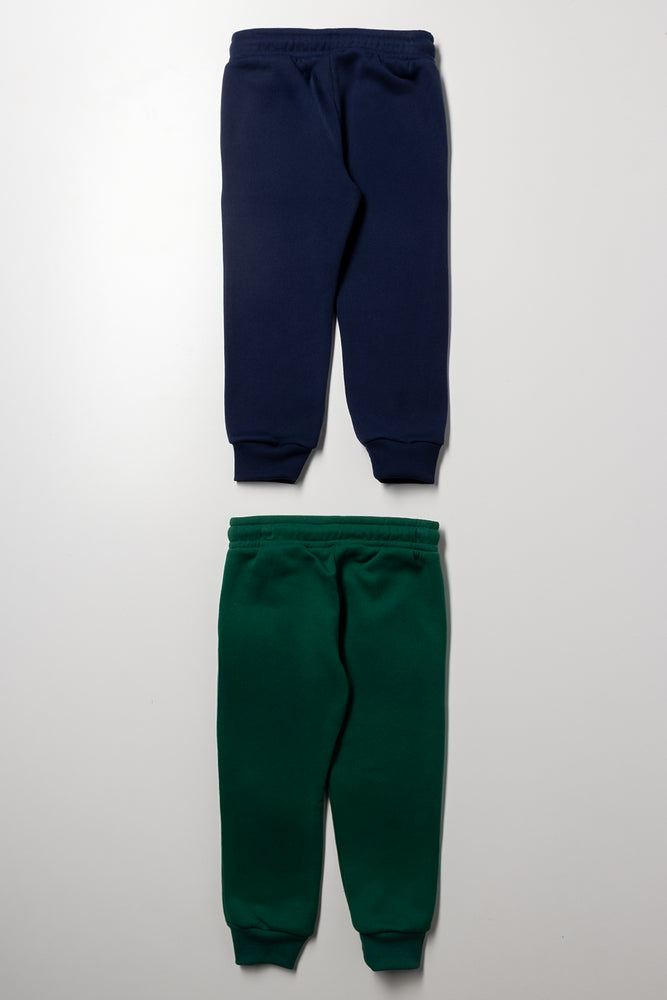 Mickey Mouse 2 Pack Trackpants Green And Navy (2)