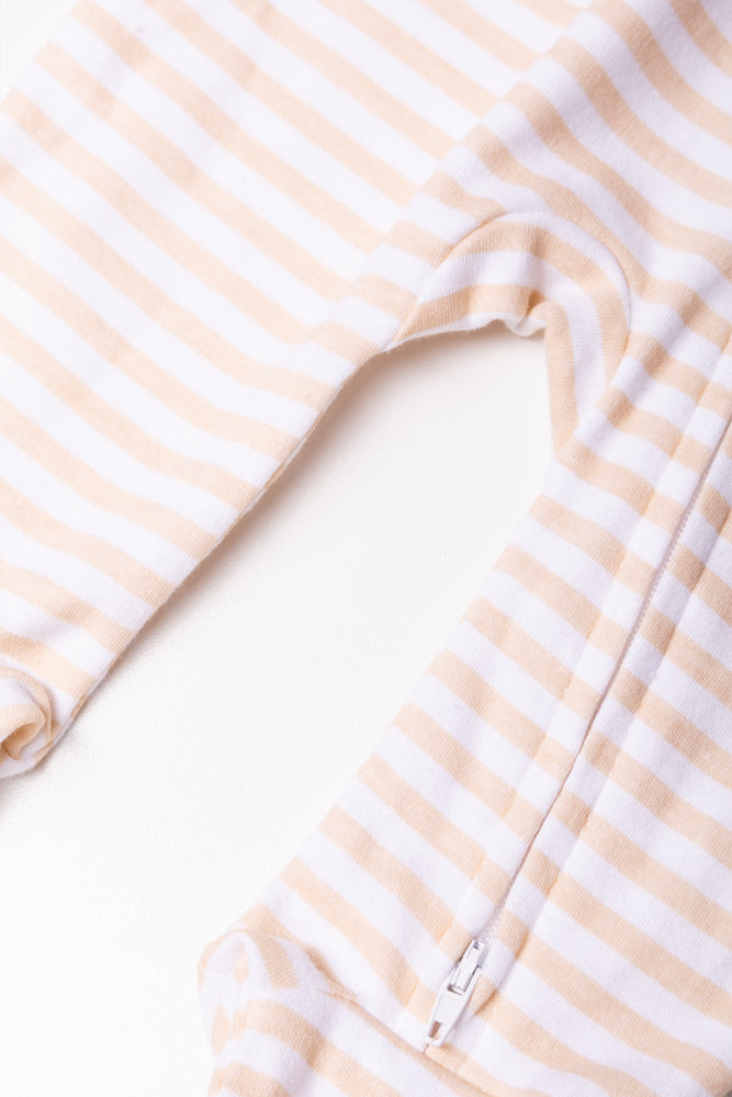 Stripe Babygrow Natural (2)