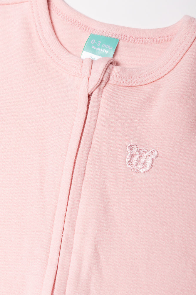 Zip Babygrow Pink