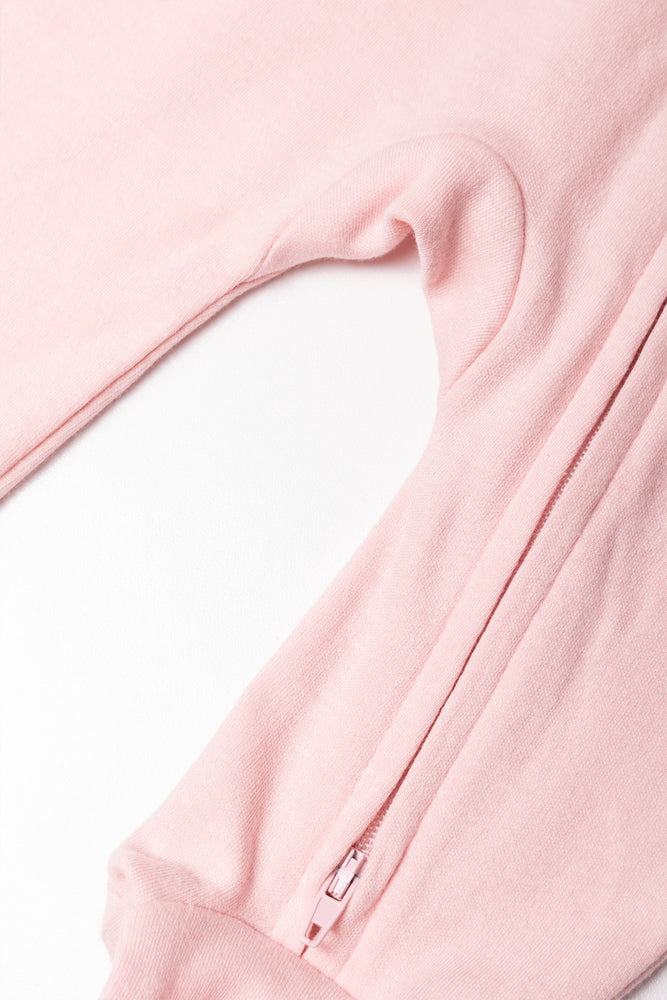 Zip Babygrow Pink (2)