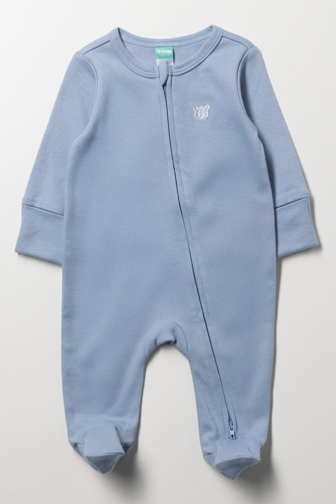 Zip Babygrow Blue