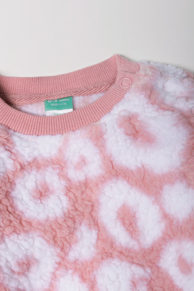 Leopard Sherpa Set Pink