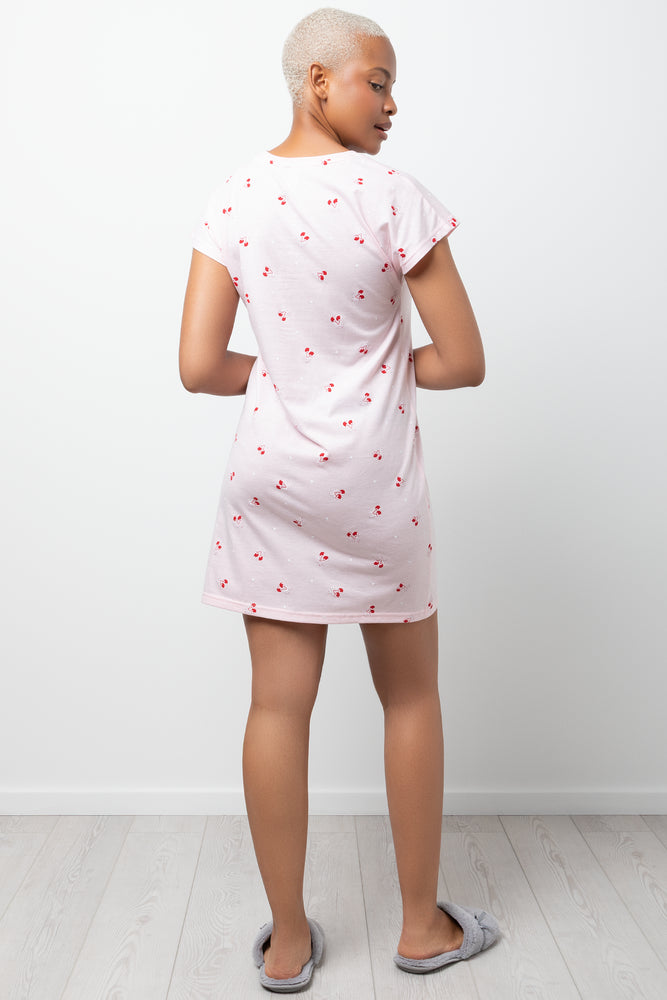 2 Pack Sleepshirts Pink And Grey (2)