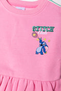 Lilo And Stitch Babydoll Fleece Dress Pink (1)