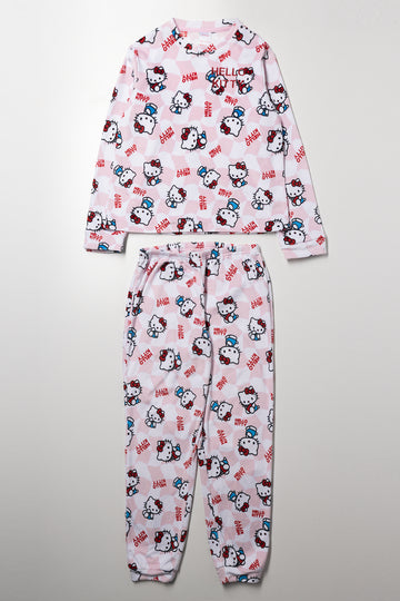 Hello Kitty Pyjama Set Pink
