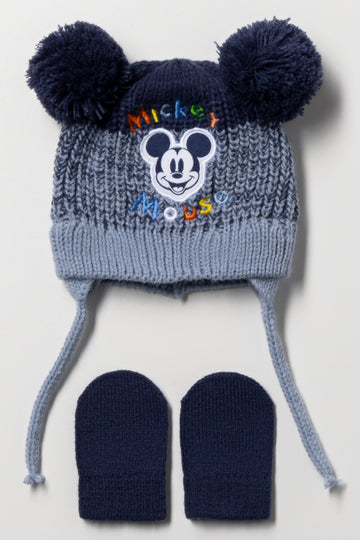 Mickey Mouse Hat Set Navy