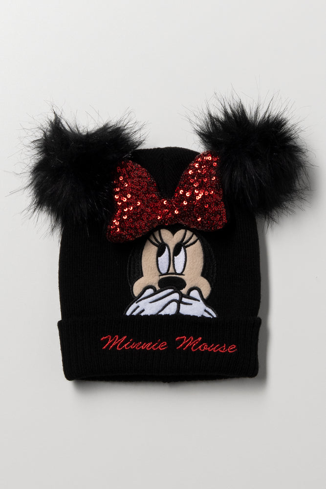 Minnie Mouse Beanie Black